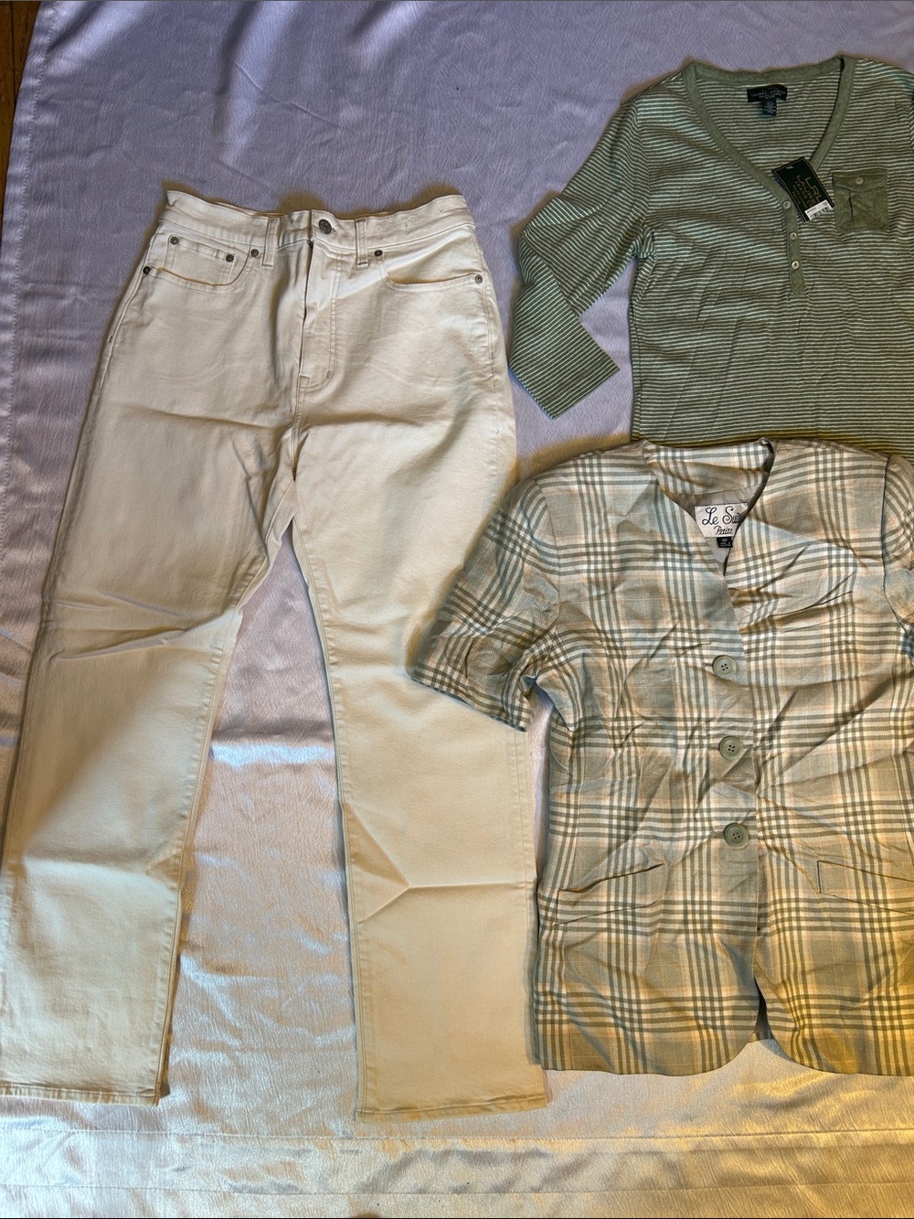 3 pieces madewell Ralph Lauren le suit🤍💚🤍set